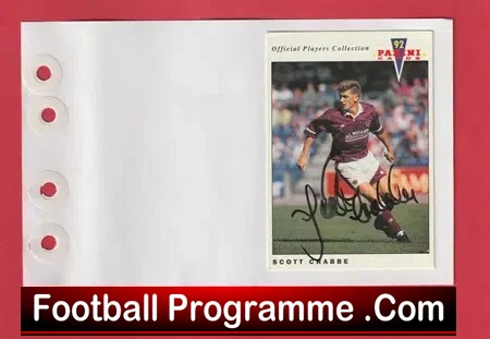 Scott Crabbe – Heart Of Midlothian Hearts Signed Autograph