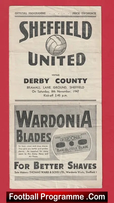 Sheffield United v Derby County 1947 – 1940’s