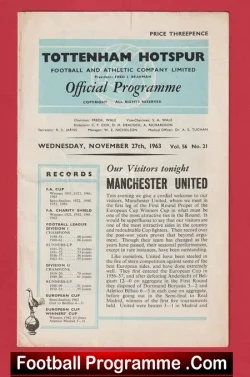 Tottenham Hotspur v Manchester United 1963 – Postponed