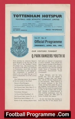 Tottenham Hotspur v QPR 1965 – Youths Match