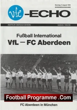 VFL Frohnlach v Aberdeen 1984 – Friendly Match – Germany
