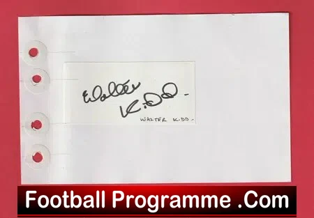 Walter Kidd – Heart Of Midlothian Hearts Signed Autograph