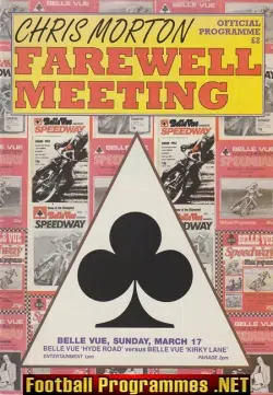 Belle Vue Speedway Chris Morton Farewell Meeting 1991