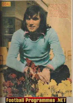 Manchester United George Best Autograph Signed Picture Man Utd