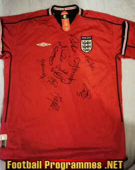 England Football Shirt Autographed Multi SIGNED Legends GENUINE
