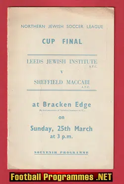 Leeds Jewish Institute v Sheffield Maccabi 1960's - Cup Final