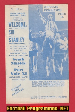 South Shields v Port Vale 1966 – Stanley Matthews Special