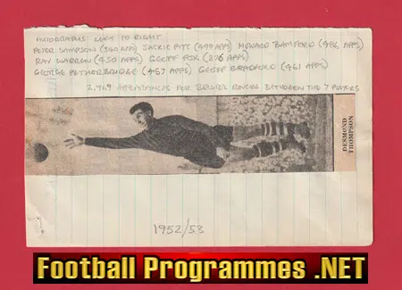 Bristol Rovers Football Club Multi Signed Autograph Picture 1952