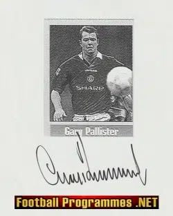 Manchester United Gary Pallister Signed Autograph 1990s