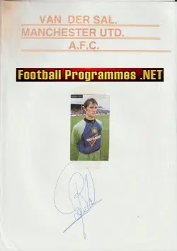 Manchester United Van Der Sar Signed Autograph 2000s
