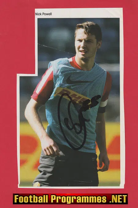Manchester United Nick Powell Signed Autograph 2000s