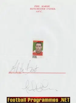 Manchester United Paul Marsh Signed Autograph 2000s
