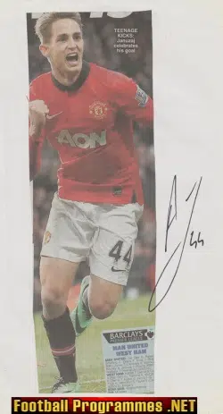 Manchester United Adnan Januzaj Signed Autograph 2000’s