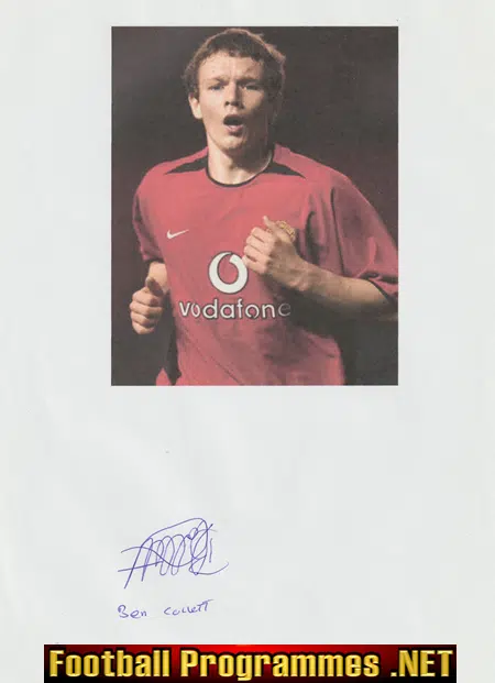 Manchester United Ben Collett Signed Autograph 2000’s