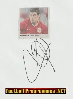 Manchester United David Jones Signed Autograph 2000’s