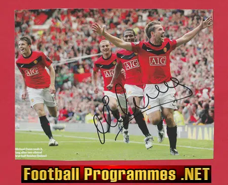 Manchester United Michael Owen Signed Autograph 2000's