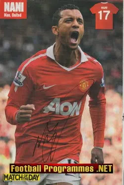 Manchester United Nani Signed Autograph 2000s
