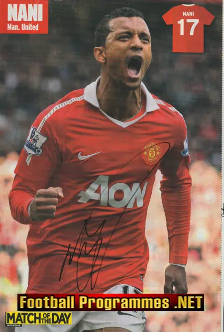 Manchester United Nani Signed Autograph 2000s