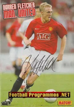 Manchester United Darren Fletcher Signed Autograph 2000’s