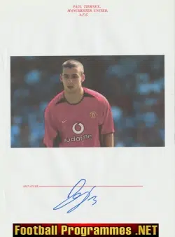 Manchester United Paul Tierney Signed Autograph 2000's