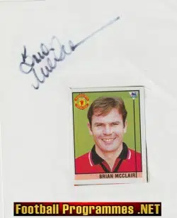 Manchester United Brian McClair Signed Autograph 1990's