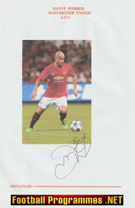 Manchester United Danny Webber Signed Autograph 2000’s