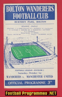 Bolton Wanderers v Manchester United 1960 – Nobby Stiles Debut