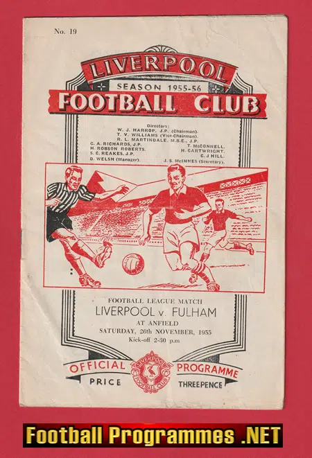 Liverpool v Fulham 1955