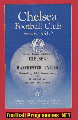 Chelsea v Manchester United 1951 – Man Utd 1950s