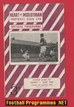 Heart Of Midlothian v East Fife 1955