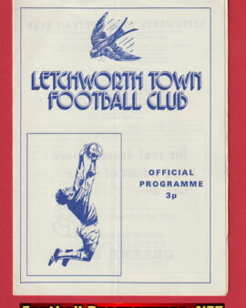 Letchworth Town v Grays Athletic 1972
