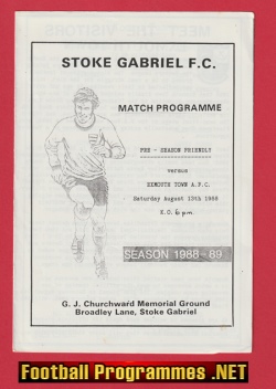 Stoke Gabriel v Exmouth Town 1988 – Broadley Lane