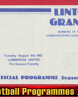 Cambridge United v Linton Granta 1983 – Pre Season Friendly