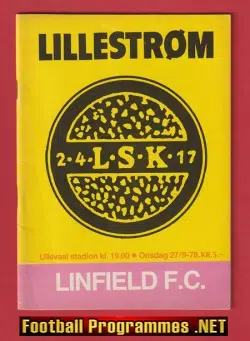Lillestrom v Linfield 1978 - LillestrÃ¸m SK Norway