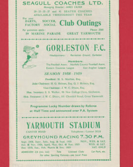 Gorleston v Great Yarmouth 1958