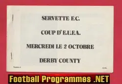 Servette v Derby County 1974 - UEFA Cup