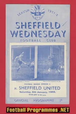 Sheffield Wednesday v Sheffield United 1952 – Local Derby Match