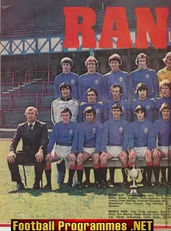 Glasgow Rangers Football Club Multi Autographed Signed Poster