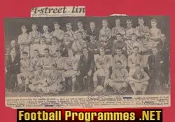 Leicester City Football Club 1961 Multi Autographed SIGNED