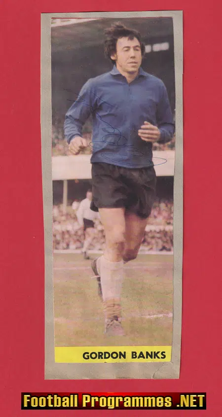 Stoke City Gordon Banks Autograph Signed Picture England Goalie