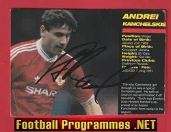 Manchester United Andrei Kanchelskis Signed Picture Autograph