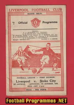 Liverpool v Stoke City 1950 – 1950’s