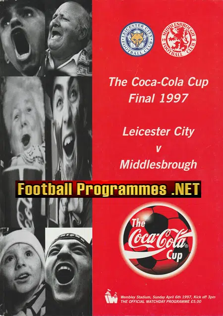 Leicester City v Middlesbrough 1997 – League Cup Final Wembley