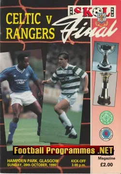Glasgow Rangers v Glasgow Celtic 1990 - Scotland Cup Final