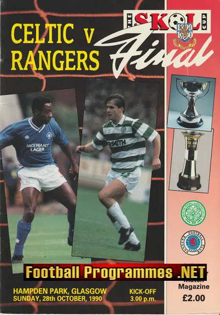 Glasgow Rangers v Glasgow Celtic 1990 – Scotland Cup Final
