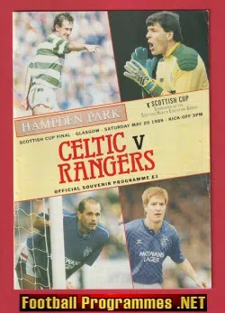 Glasgow Rangers v Glasgow Celtic 1989 - Scotland Cup Final