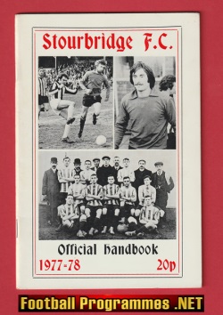 Stourbridge Football Club Official Handbook 1977 – 1978
