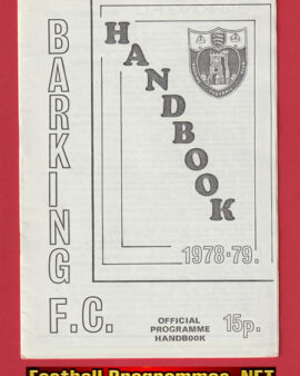 Barking Football Club Official Handbook 1978 – 1979