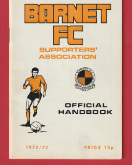 Barnet Football Club Official Handbook 1972 – 1973