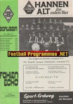 Borussia Monchengladbach v Liverpool 1978 – German Germany